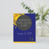 全国皆既食太陽の ポストカード (スタンド正面)