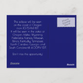 全国皆既食太陽の ポストカード (裏面)