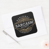 全国皮肉の社会 – 我々はあなたのサポートが必要であるように スクエアシール (封筒)