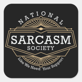 全国皮肉の社会 – 我々はあなたのサポートが必要であるように スクエアシール