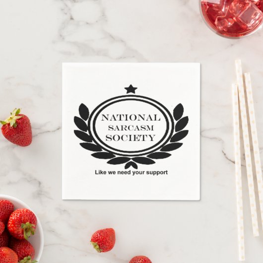 全国皮肉ソサエティ引用文皮肉おもしろい スタンダードカクテルナプキン (インサイチュ)