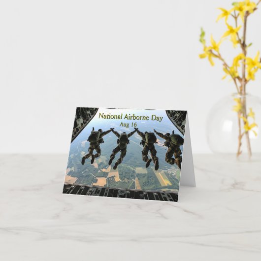 全国空挺記念日 カード (黄色い花)