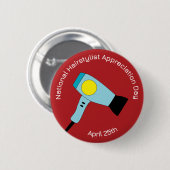 全国美容院鑑賞日バッジ/ブット 缶バッジ (正面&裏面)