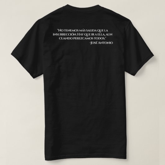 全国蜂起の中核 Tシャツ (デザイン裏面)
