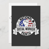 全国誇りを持ったのソーシャルワーカー（月） サンキューカード (正面/裏面)