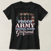 全国警備員ガールフレンド誇りを持ったシャツ軍国国家 Tシャツ (デザイン正面)