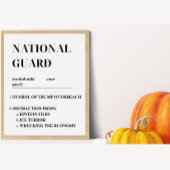 全国警備隊の抗議 ポスター