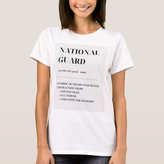 全国警備隊の抗議 Tシャツ (正面)