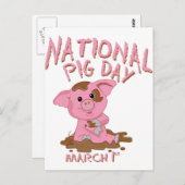 全国豚の日 ポストカード (正面/裏面)