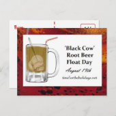 全国黒牛日食品の休日 ポストカード (正面/裏面)