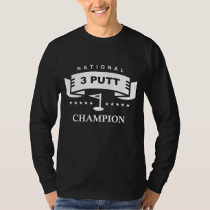 全国3パットチャンピオン おかしいゴルフ Tシャツ