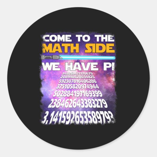 全国Pi日2025年3月14日来算数面 ラウンドシール (正面)