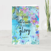 「全地は主の栄光に満ちている」イースターカード カード (正面)