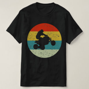 全地形車両atvレトロビネージ tシャツ