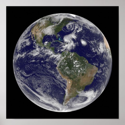 全地球と4つのストームシステムのビュー ポスター (正面)
