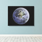 全地球のデジタル拡張画像 キャンバスプリント (インサイチュ (ウッドフロア))