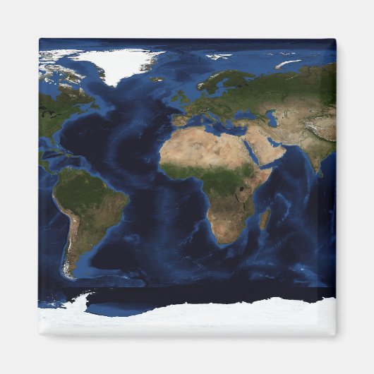 全地球の地形および地形シェーディング マグネット (正面)