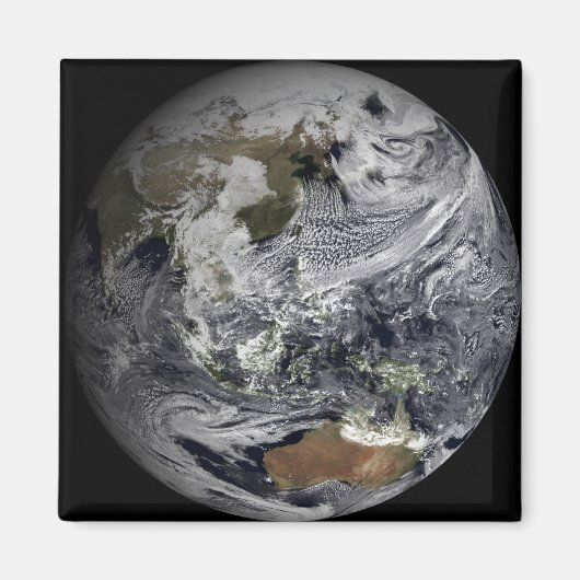 全地球の雲シミュレーション マグネット (正面)