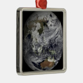 全地球の雲シミュレーション メタルオーナメント (右)