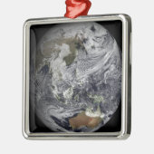 全地球の雲シミュレーション メタルオーナメント (左)