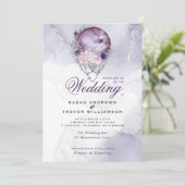 全天結婚満月アメジスト 招待状 (スタンド正面)