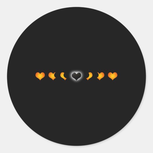 全太陽の食Tシャツ ラウンドシール (正面)