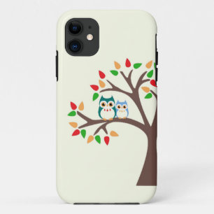 全季節の木Iのフクロウは場合に電話をかけます iPhone 11 ケース