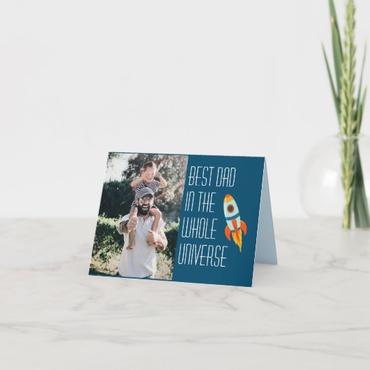 全宇宙最高のパパ宇宙父の日 カード (正面)