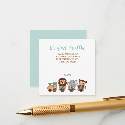 全客乗り列車フェスタオムツラッフル エンクロージャーカード (正面/裏面インサイチュ)