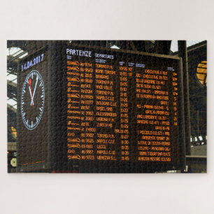全客室 – イタリア鉄道時刻表 – 20 x 30インチ ジグソーパズル