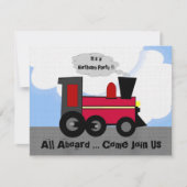 全客席列車パーティー 招待状 (正面)