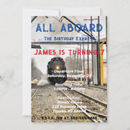 全客席列車誕生日招待状 招待状