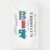 全客席蒸気機関車ブルーボーイ誕生日 横断幕 (縦)