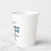 全客席蒸気機関車ブルーボーイ誕生日 紙コップ (左)