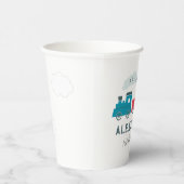 全客席蒸気機関車ブルーボーイ誕生日 紙コップ (右)