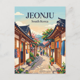 全州韓屋村路地 韓国 ポストカード