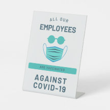 全従業員がCovid-19ホワイトの予防接種を受けている