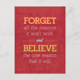 全忘れての理由が機能しない…やる気を起こさせる ポストカード