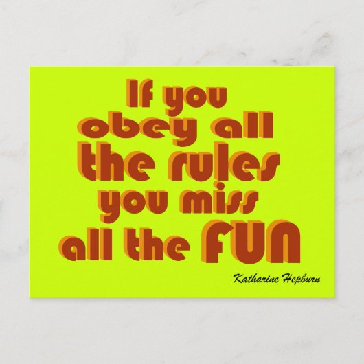 全恋しく思おもしろい! ポストカード (正面)