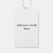 全感謝していく遅い！ハッピーホリデー ギフトタグ (裏面)