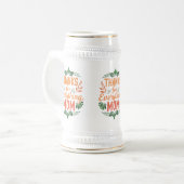 全感謝していてのために、ママ」 - Stein 22 oz ビールジョッキ (正面左)