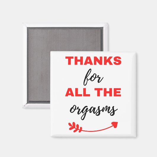 全感謝していてのオーガズムのために マグネット (正面/裏面)