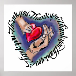 全感謝していハート、ポスター ポスター