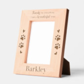 全感謝してい体のための木製写真ペット記念碑 レーザー彫刻フレーム (左)