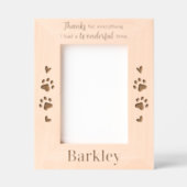 全感謝してい体のための木製写真ペット記念碑 レーザー彫刻フレーム (正面)