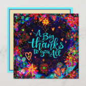 全感謝してい体のフローラハートに大きな影響を与えモダンる ノートカード (正面/裏面)