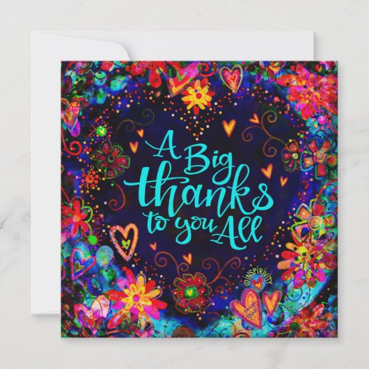 全感謝してい体のフローラハートに大きな影響を与えモダンる ノートカード (正面)