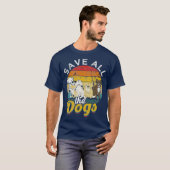 全救犬 – 救助と全救犬 Tシャツ (正面フル)