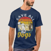 全救犬 – 救助と全救犬 Tシャツ (正面)