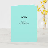 全教授おめでとうございますプロモーション カード (黄色い花)